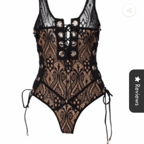 New JARDINA BLACK BODYSUIT - Picture 2 of 6